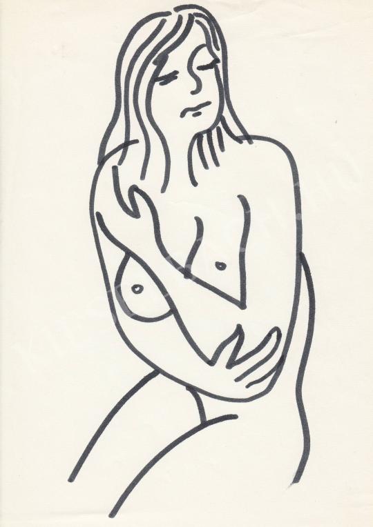 For sale  Rózsahegyi, György - Nude Crossing her Arms 's painting